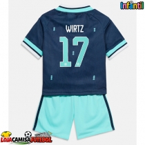 Camisa de Futebol Alemanha Florian Wirtz #17 Equipamento Secundário Infantil Mundo 2026 Manga Curta (+ Calças curtas)